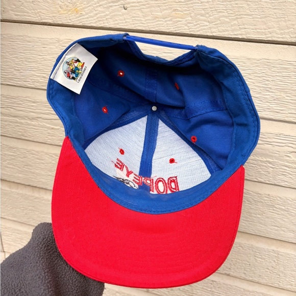 RARE vintage 1994 POPEYE cartoon snapback hat embroided blue red - Picture 5 of 7